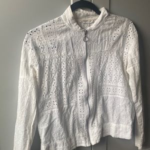 Mango Lattice zip up jacket
